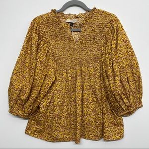 NWT Boho Floral Universal Thread Blouse